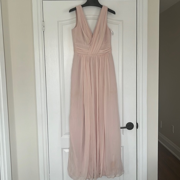 Dessy collection bridesmaid dress blush pink - Picture 1 of 4
